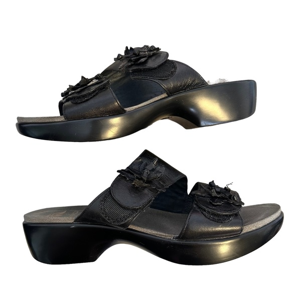 Dansko Donna Sandals 39 8.5-9 Leather Strappy Mule Clog - Picture 2 of 13